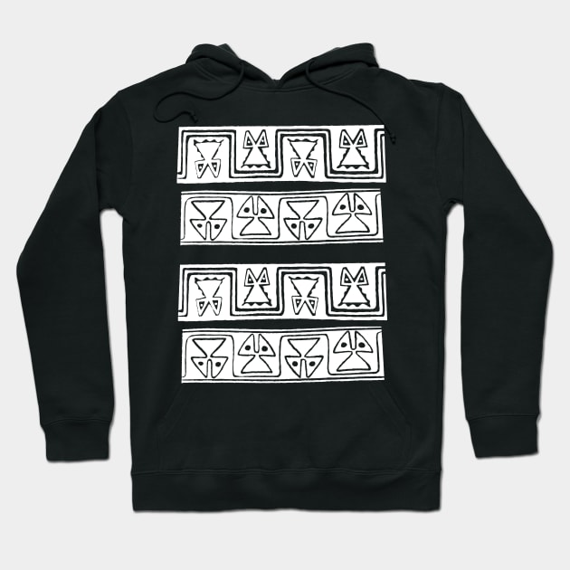 Findigo native cat pattern - sacrat - Hoodie by MarxMerch